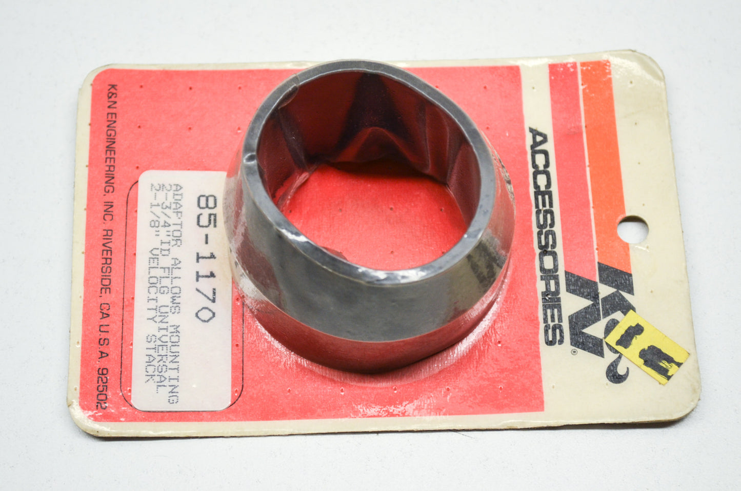 New K&N Adaptor 2-3/4' to 2-1/8' NOS