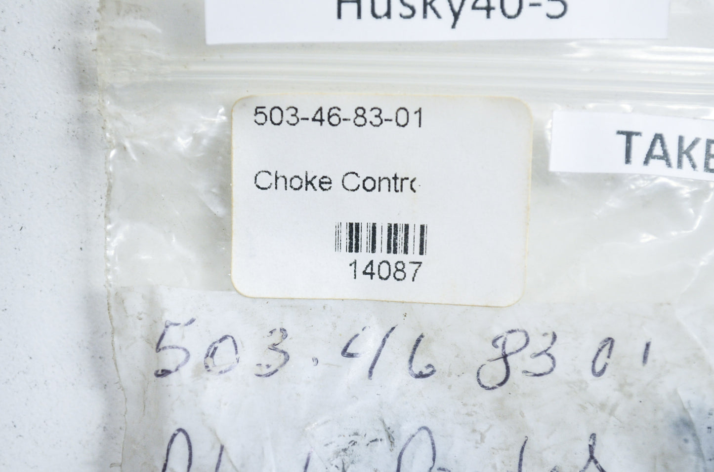 New OEM Husqvarna Choke Control 394 NOS