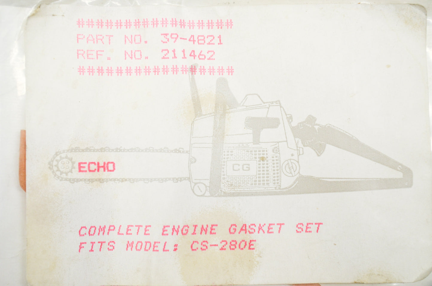 New After Market Engine Gasket Set for Echo CS-280E NOS