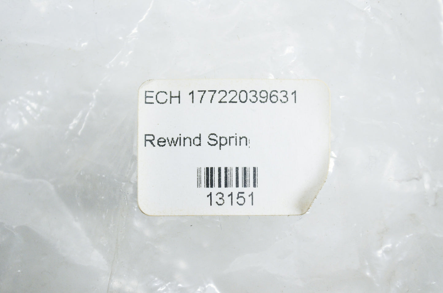 OEM Echo 17722039631 Rewind Spring NOS