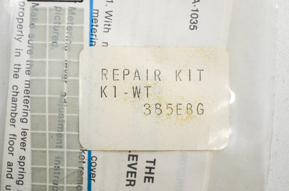 New Walbro Carburetor Repair Kit 385EBG NOS