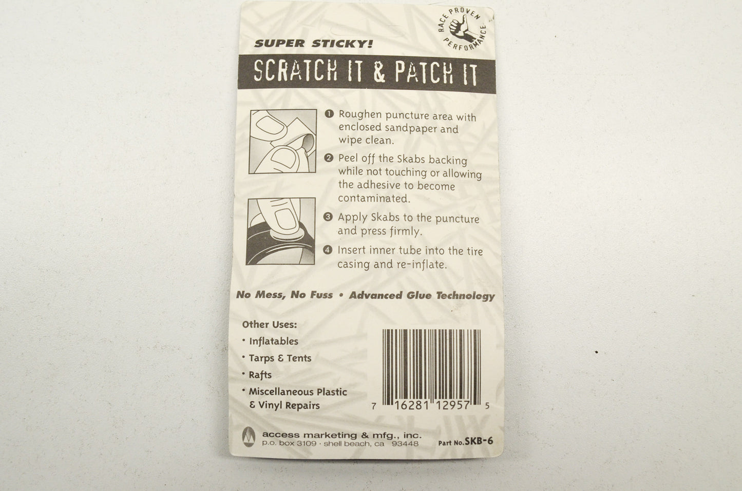 Skabs Inner Tube Repair Kit Qty 2 NOS