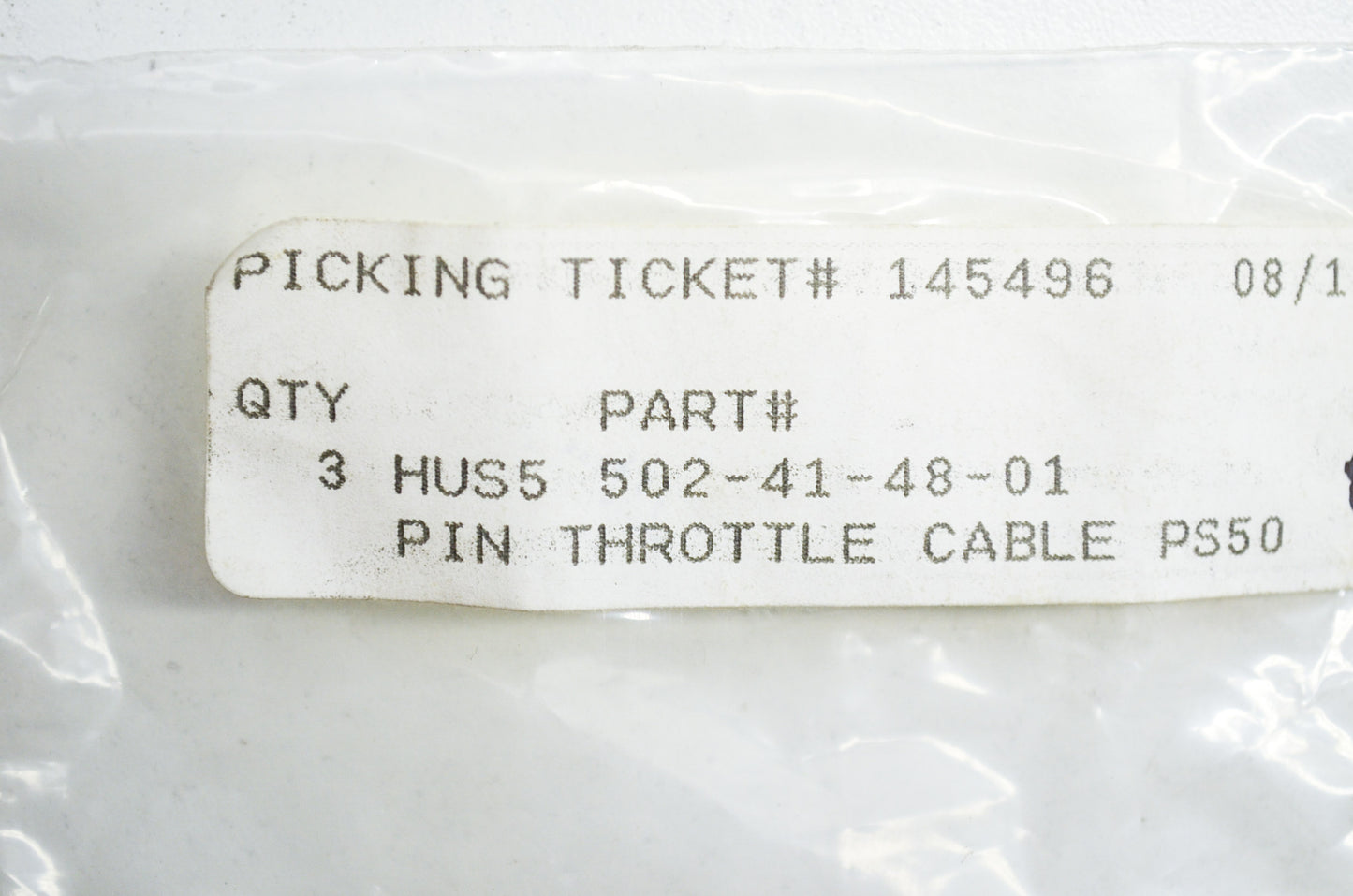 Throttle Cable Pin 250 PS 50 Qty 3 NOS