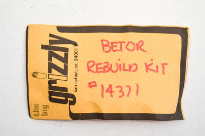 Grizzly 14371 Betor Rebuild Kit NOS