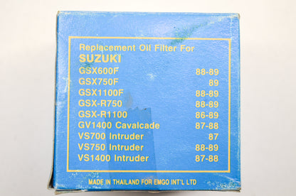 New EMGO Oil Filter Suzuki GSX 600 750 1100F R750 R1100 GV1400 VS 700 750 1400 N