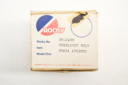 New Rocky Headlight Bulb Honda ATC200X NOS