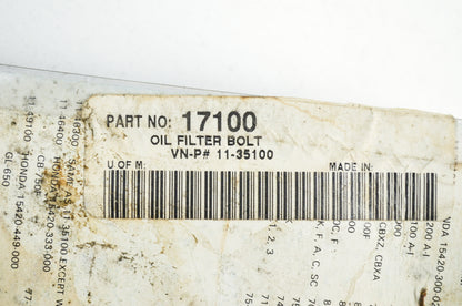 EMGO 11-35100, 17100 Oil Filter Bolt NOS
