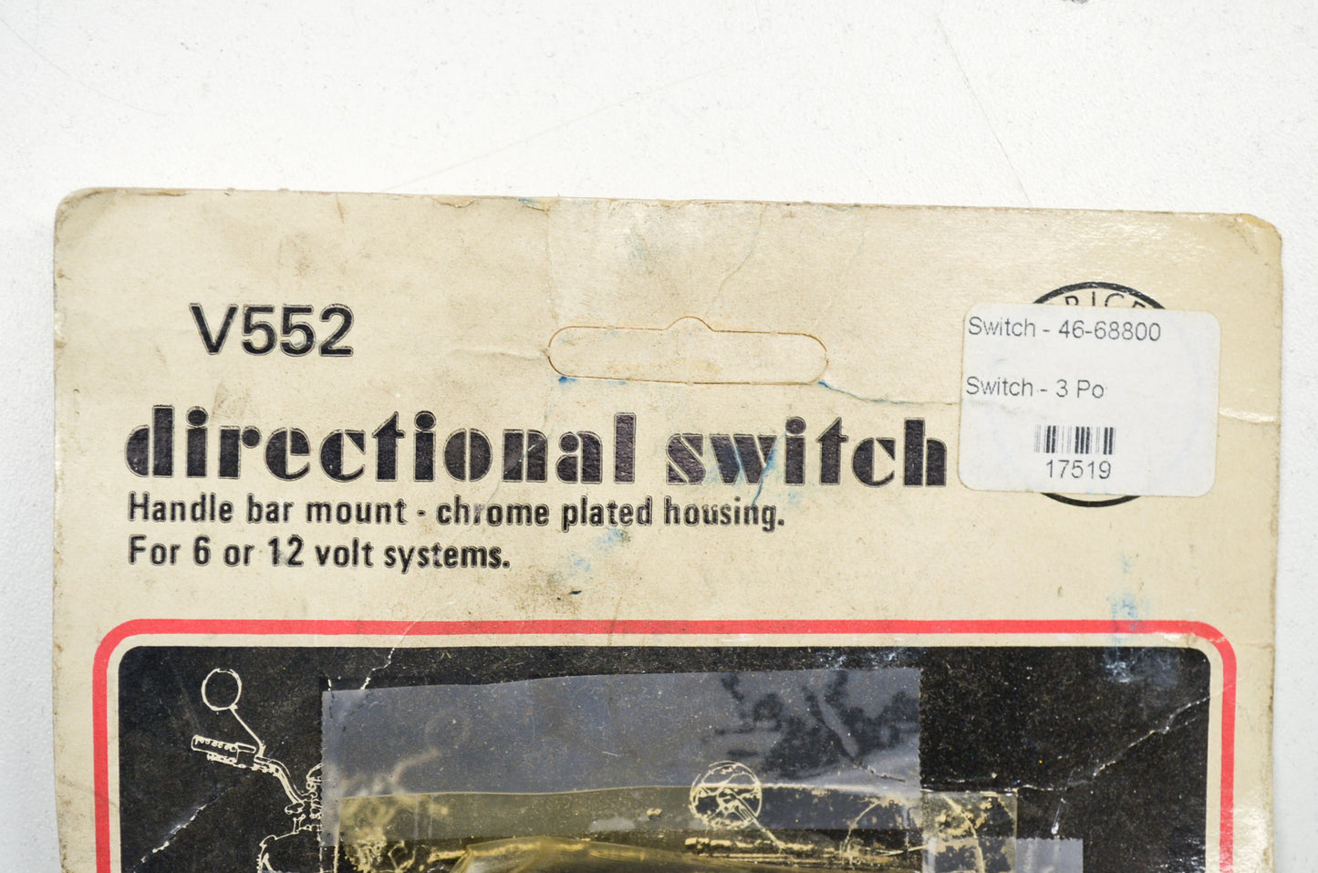 Peterson Manufacturing V552, 46-68800 Directional Switch 6/12v NOS