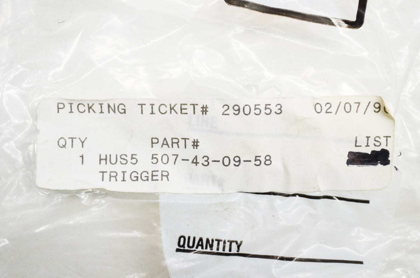 New OEM Husqvarna Trigger NOS