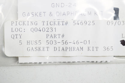 Gasket & Diaphragm Kit NOS