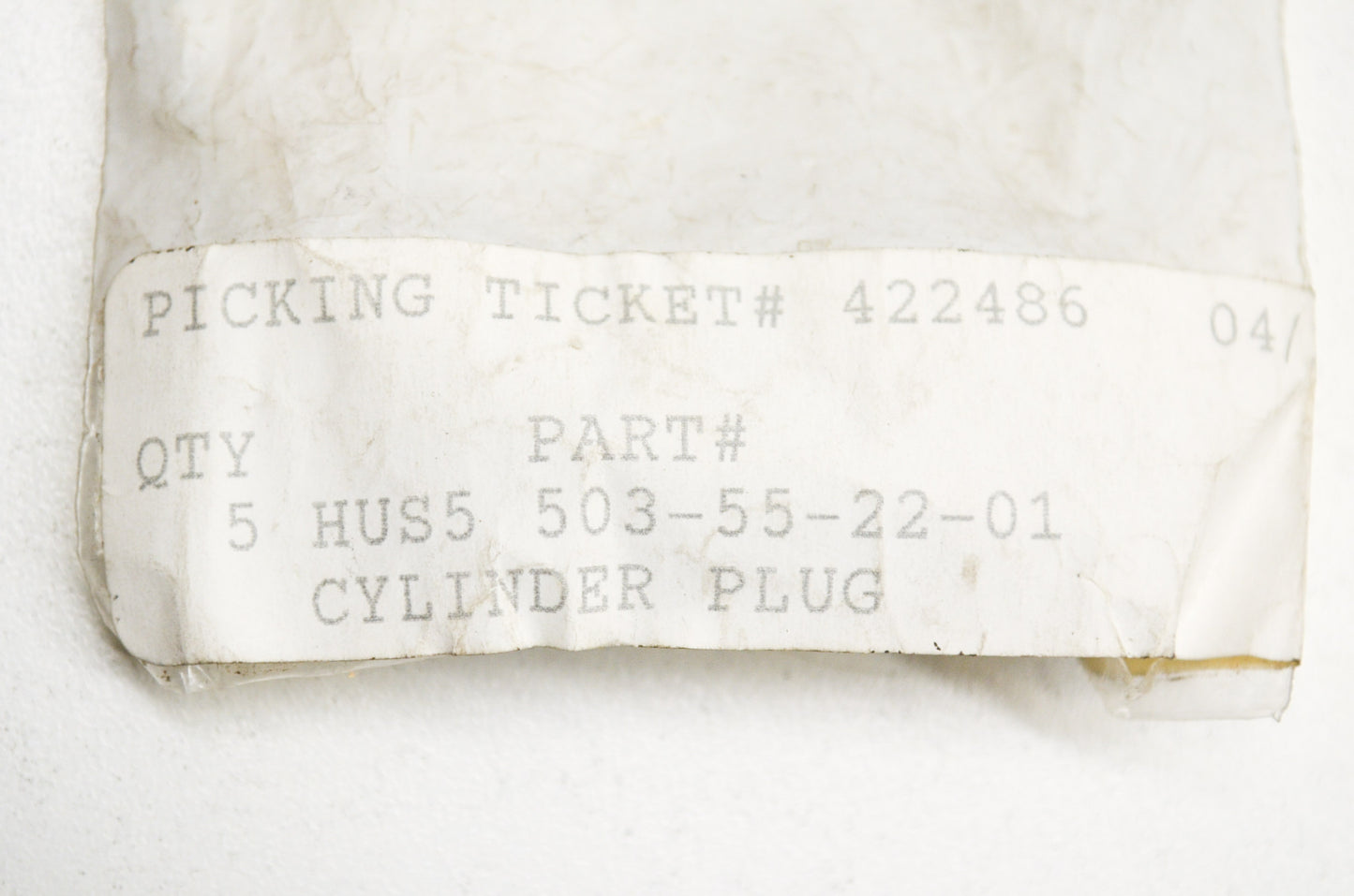 New OEM Husqvarna Cylinder Plug 257 262 338 372 375 450 570 576 NOS