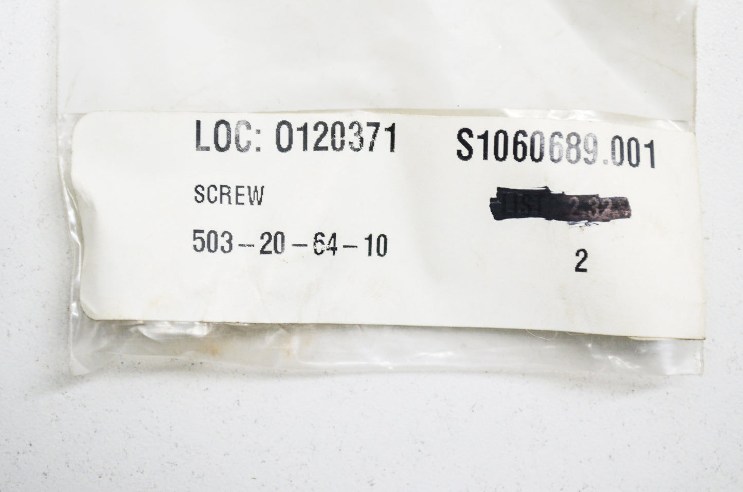 Screw 268 K 272 K PS 50 Qty 2 NOS
