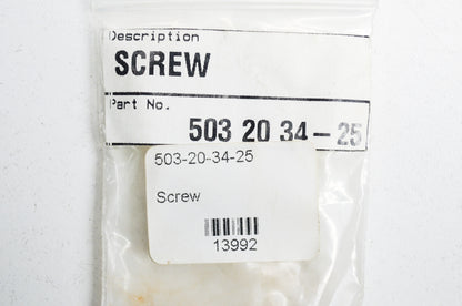 Screw 3120 340 345 362 365 372 371 394 395 K 1250 Qty 6 NOS
