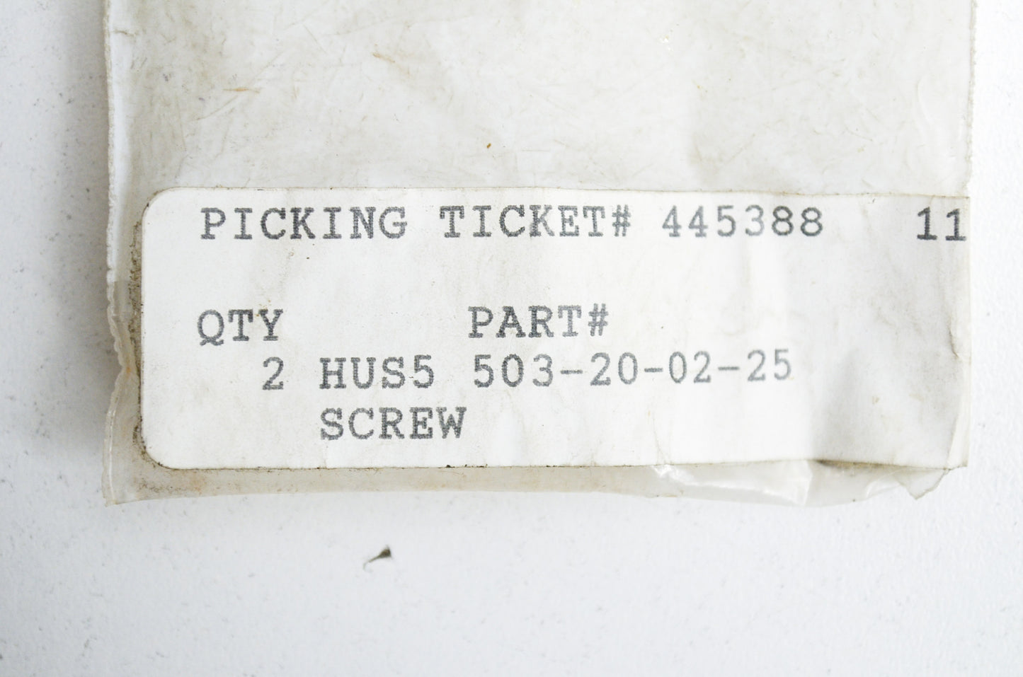 Screw 223 227 232 322 325 333 338 343 345 395 Qty 4 NOS