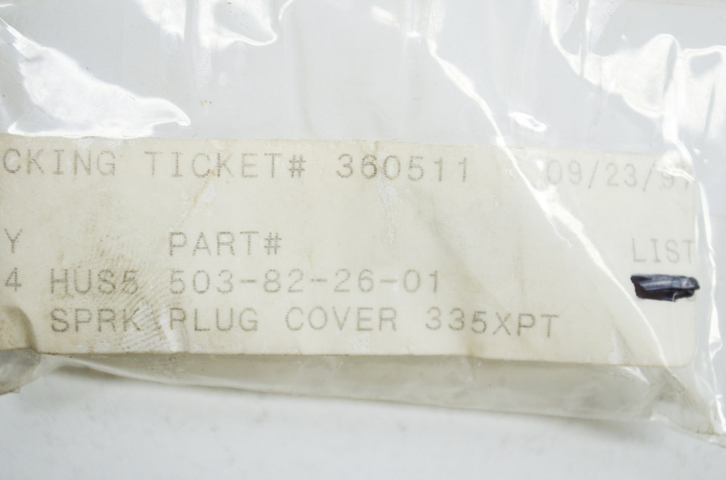 Spark Plug Cover 335XPT NOS
