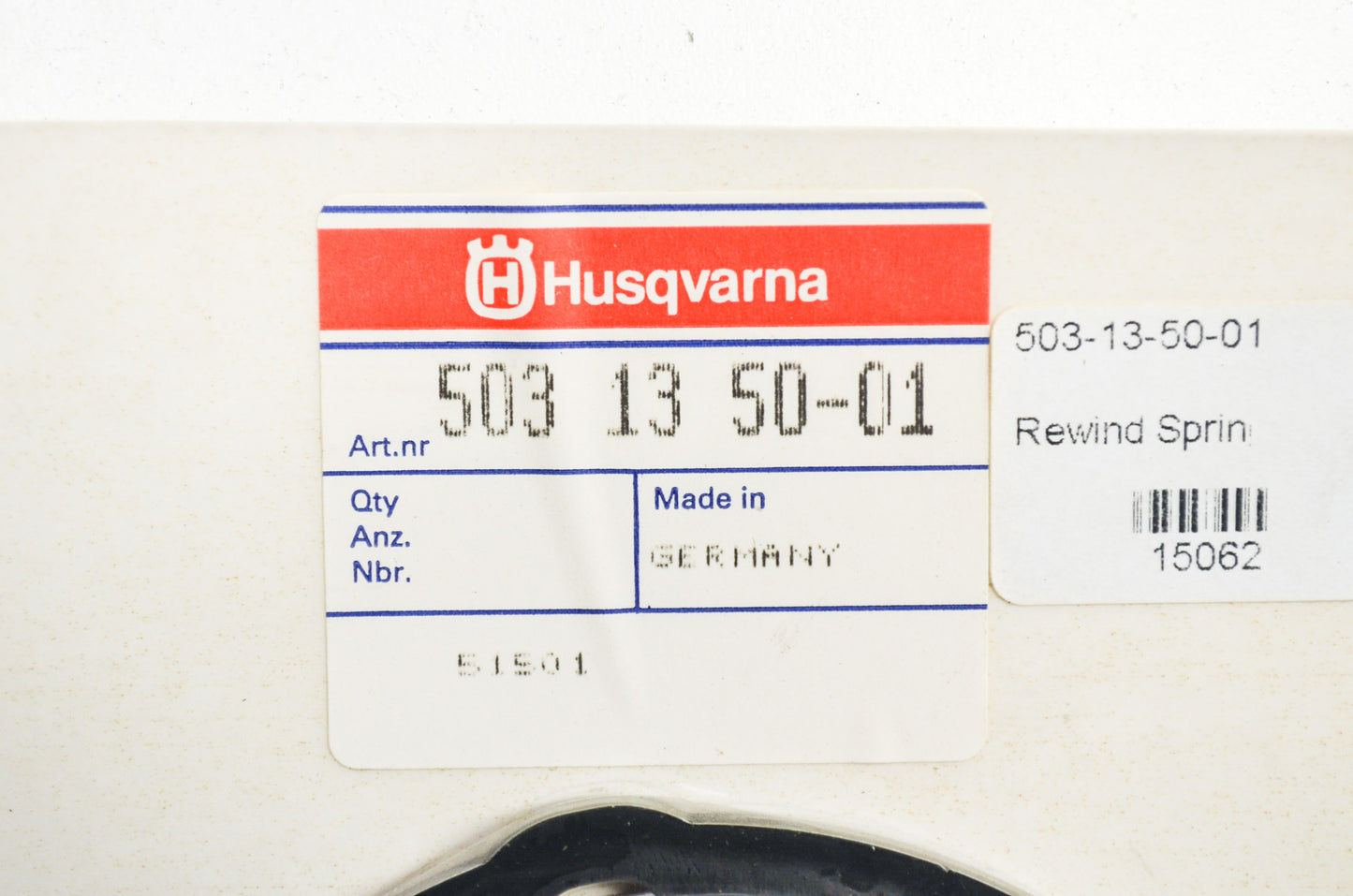 New OEM Husqvarna Rewind Spring 3120 K 394 395 K 1250 NOS