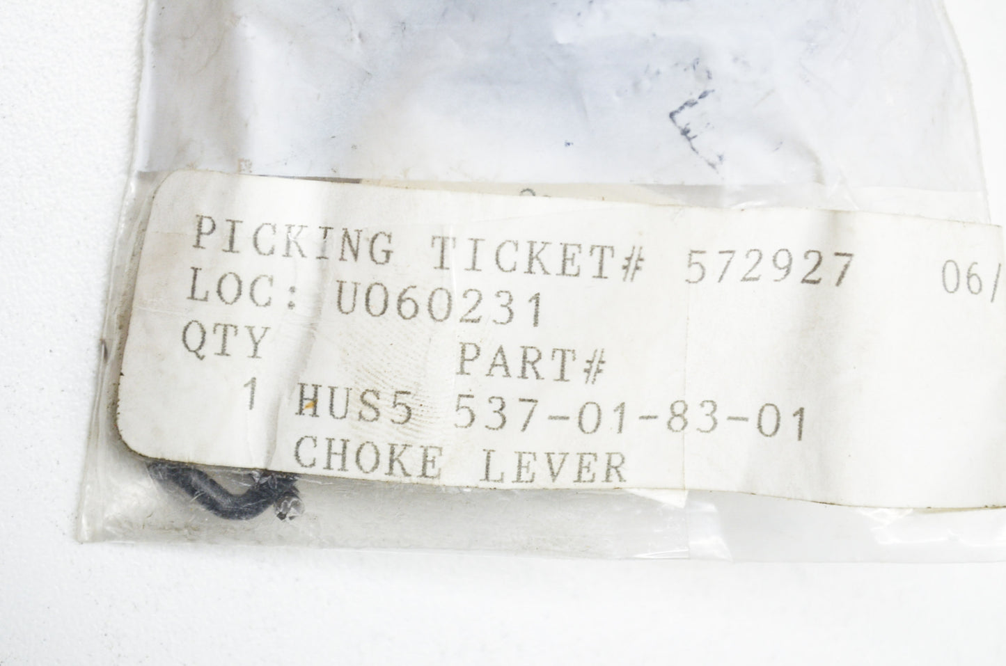 New OEM Husqvarna Choke Lever 395 EPA NOS