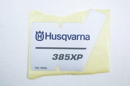 New OEM Husqvarna 385 EPA 390 Decal NOS