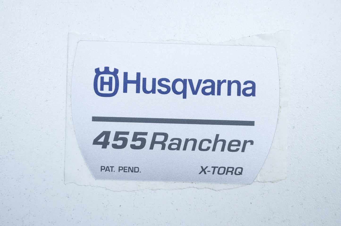New OEM Husqvarna Starter Decal 455 Rancher NOS