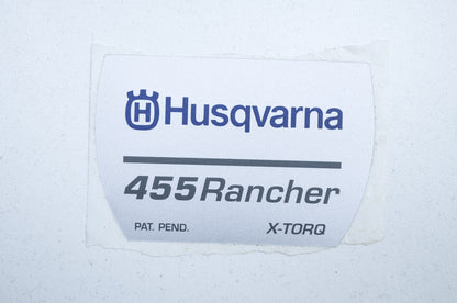New OEM Husqvarna Starter Decal 455 Rancher NOS
