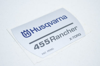 New OEM Husqvarna Starter Decal 455 Rancher NOS