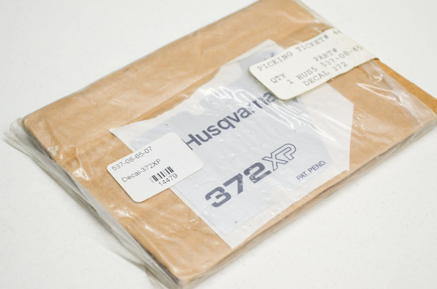 New OEM Husqvarna Decal 362 Special 372 EPA NOS