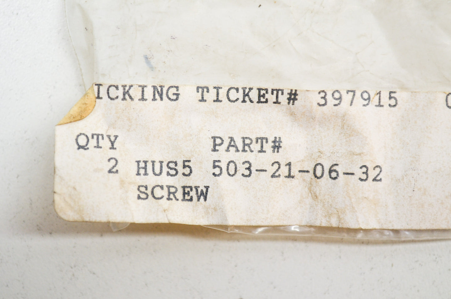 New OEM Husqvarna Screw QTY 2 240 R 245 R 252 RX 3120 K 371 K 375 K 1250 NOS