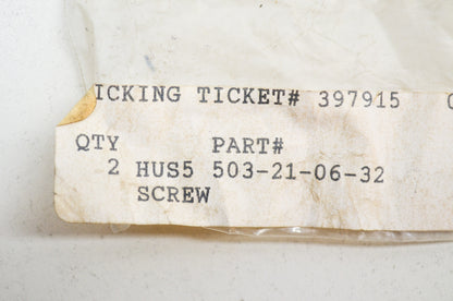 New OEM Husqvarna Screw QTY 2 240 R 245 R 252 RX 3120 K 371 K 375 K 1250 NOS