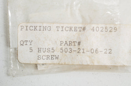 Screw 123 HD 225 232 235 268 272 323 325 326 356 61 Qty 3 NOS