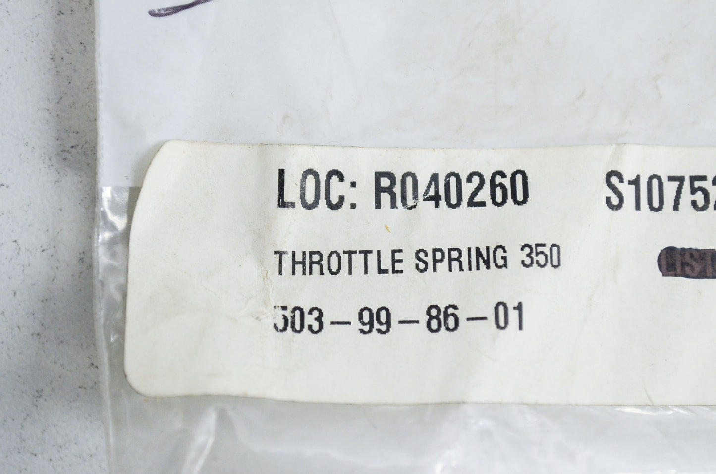 New OEM Husqvarna Throttle Spring 340 345 346 XP 350 353 357 XP 455 460 NOS