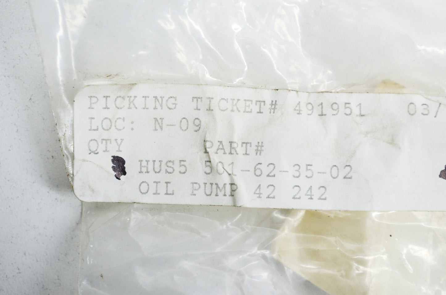 New OEM Husqvarna Oil Pump 42 242 238 NOS