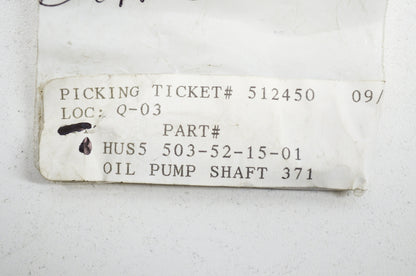 Oil Pump Shaft NOS