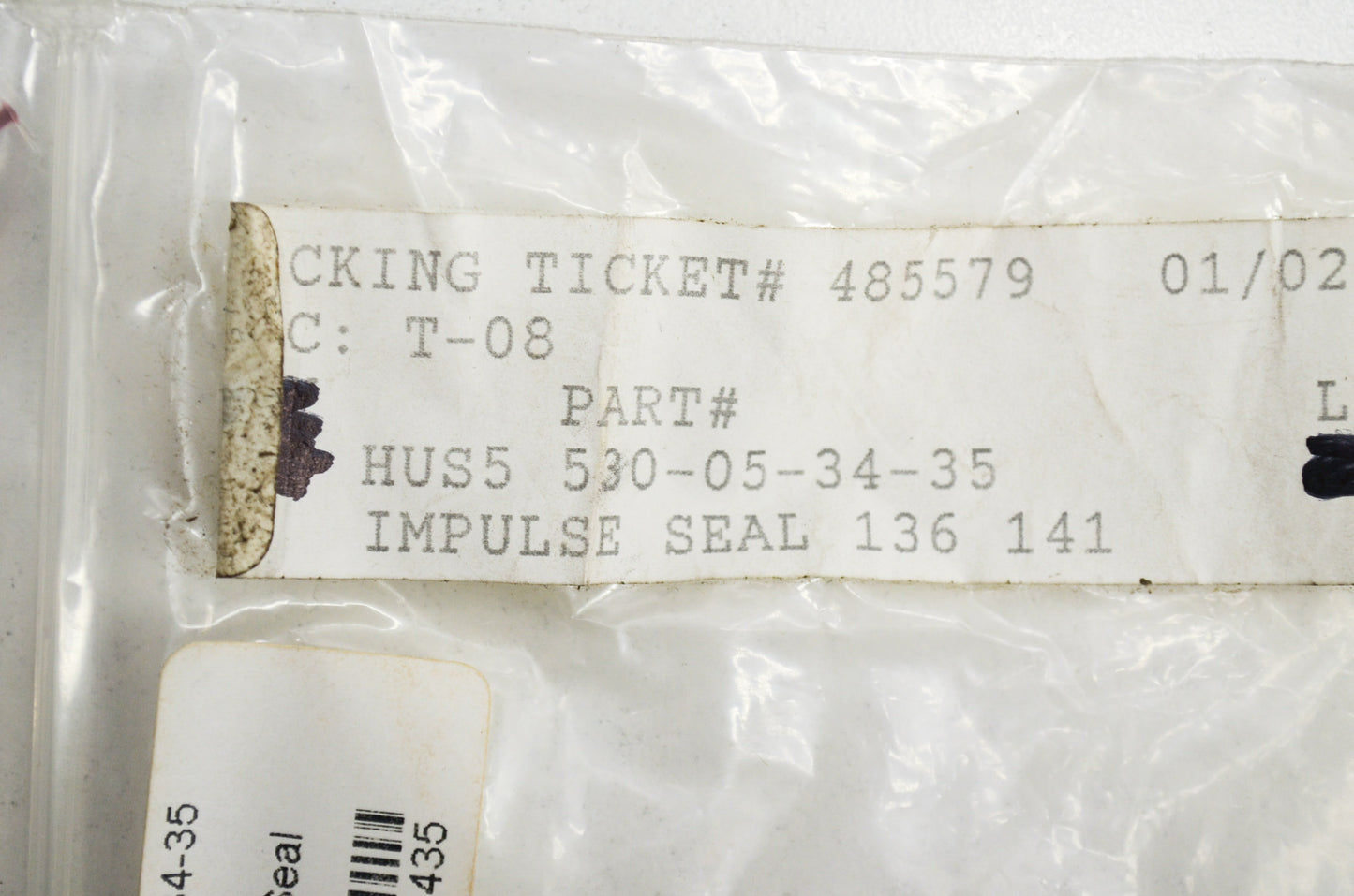 Impulse Seal Black 136 141 Qty 2 NOS