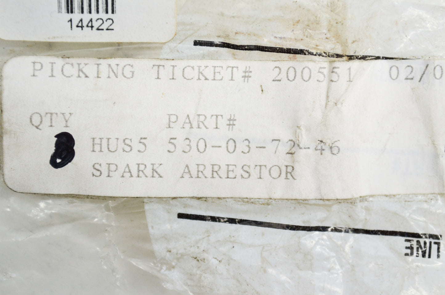 Spark Arrestor 136 141 36 41 NOS