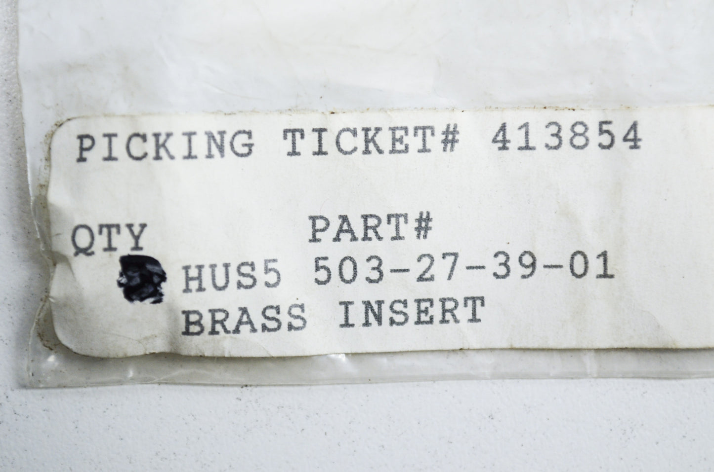 Brass Insert NOS