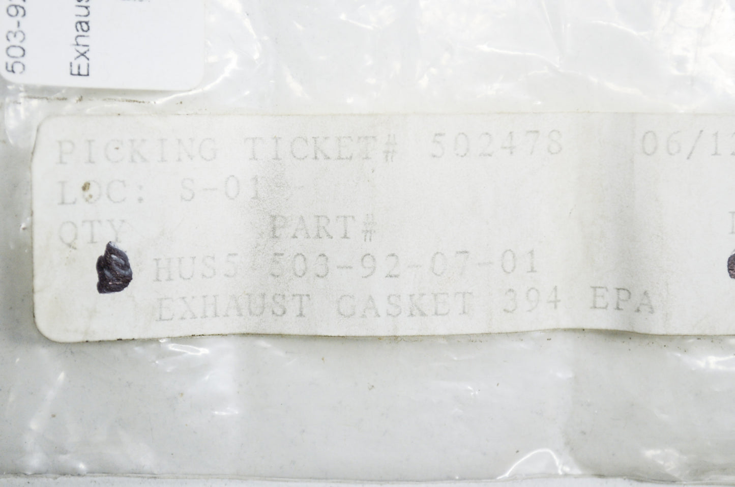 New OEM Husqvarna Exhaust Gasket 394 EPA 395 EPA NOS