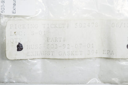 New OEM Husqvarna Exhaust Gasket 394 EPA 395 EPA NOS