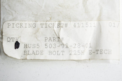 Blade Bolt 225H E-Tech Qty 4 NOS