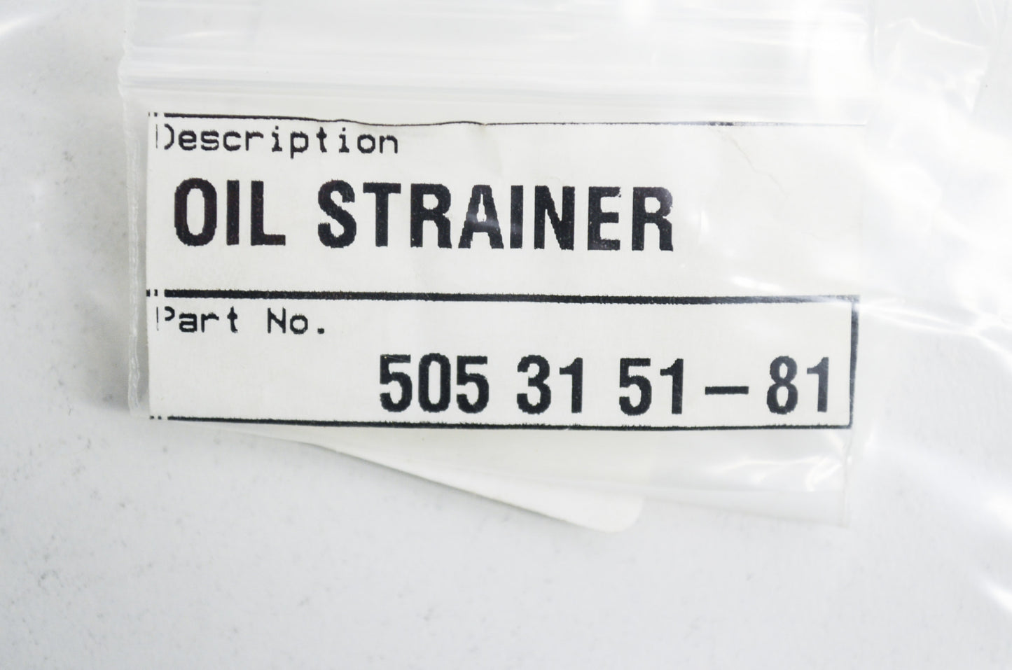 New OEM Husqvarna Oil Strainer 455 460 461 NOS