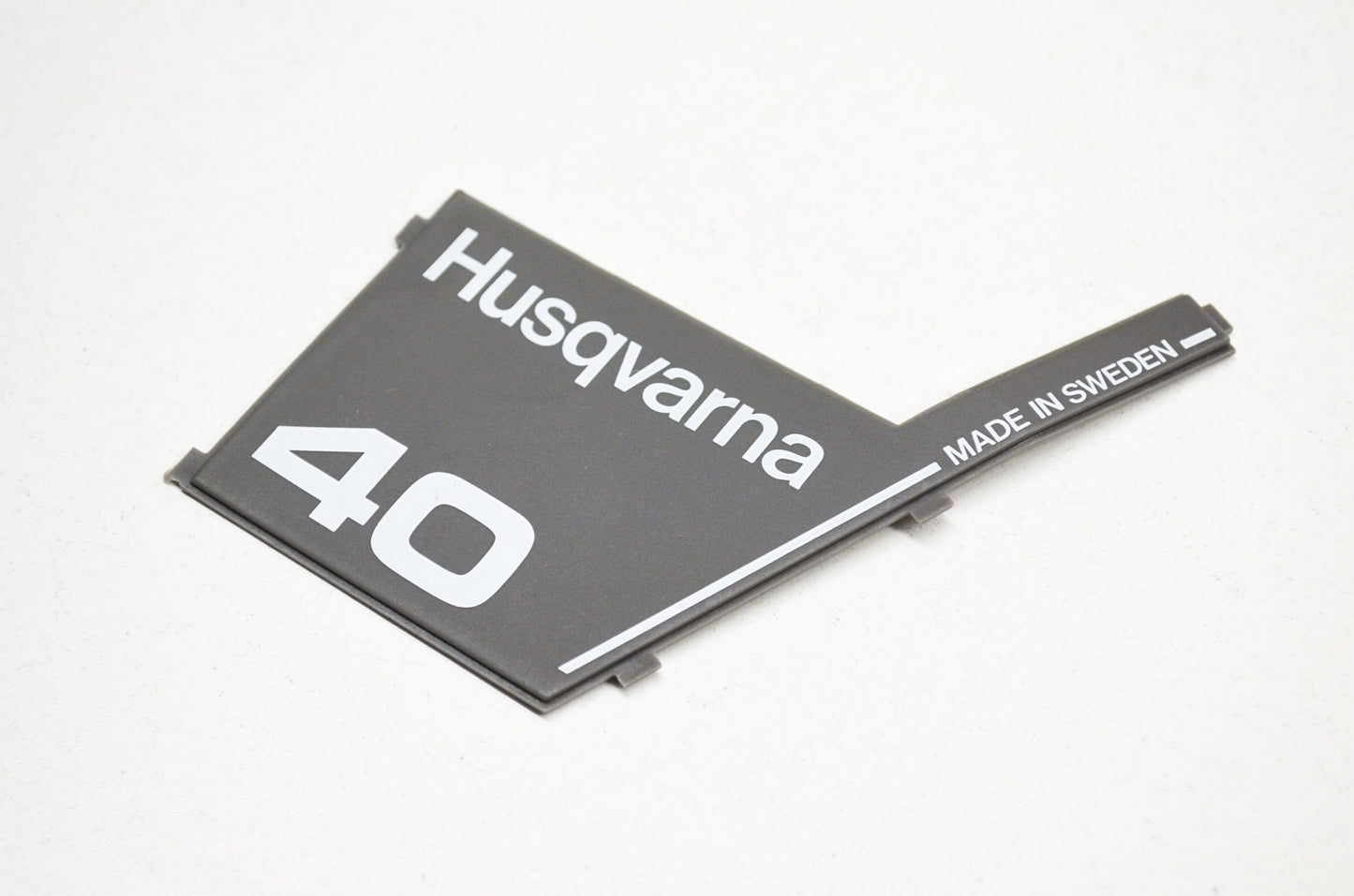 New OEM Husqvarna 40 Plastic Plate Decal 40 45 NOS