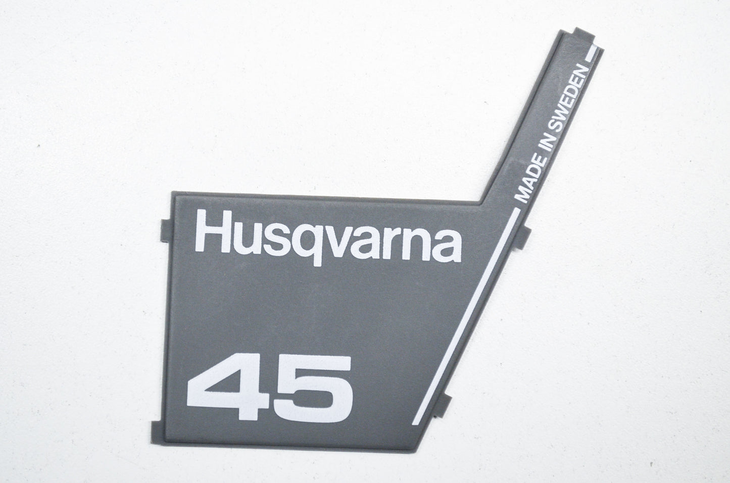 New OEM Husqvarna 45 Plastic Plate Decal 40 45 NOS