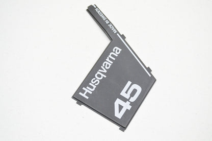 New OEM Husqvarna 45 Plastic Plate Decal 40 45 NOS