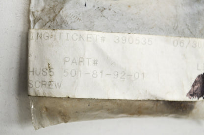 OEM Husqvarna 501-81-92-01 Screw 254 257 262 334 335 XPT 338 XPT 339 XP NOS