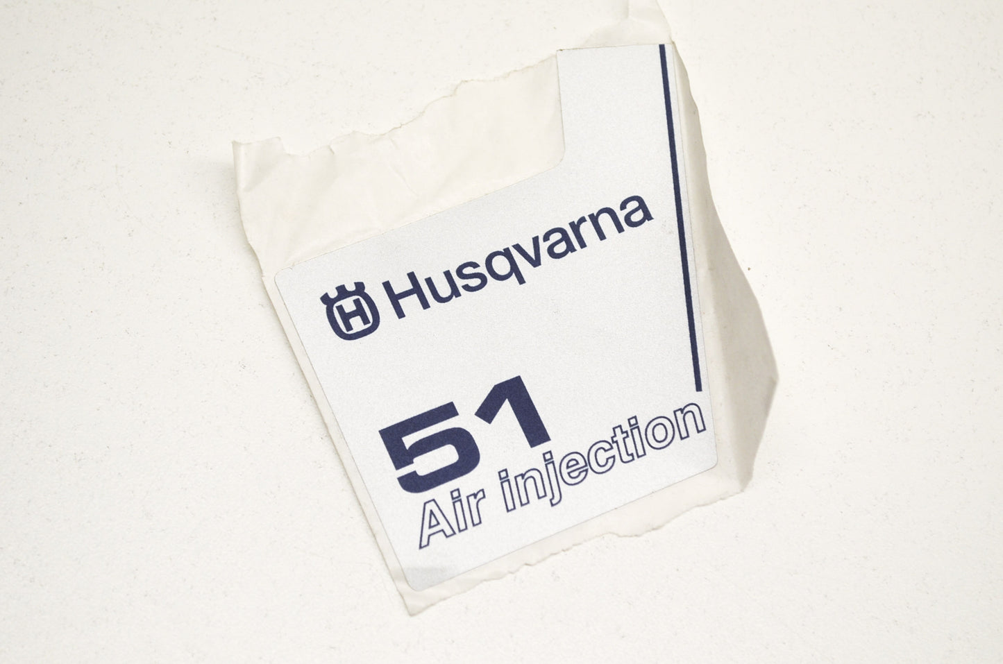 New OEM Husqvarna 51 Air Injection Decal 55 NOS