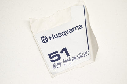 New OEM Husqvarna 51 Air Injection Decal 55 NOS