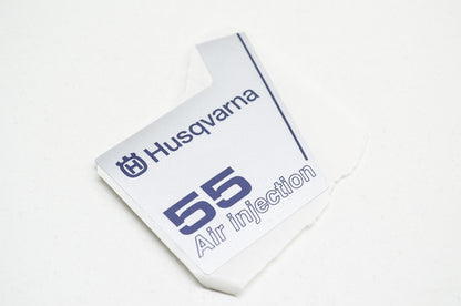New OEM Husqvarna 55 Air Injection Decal 51 55 NOS