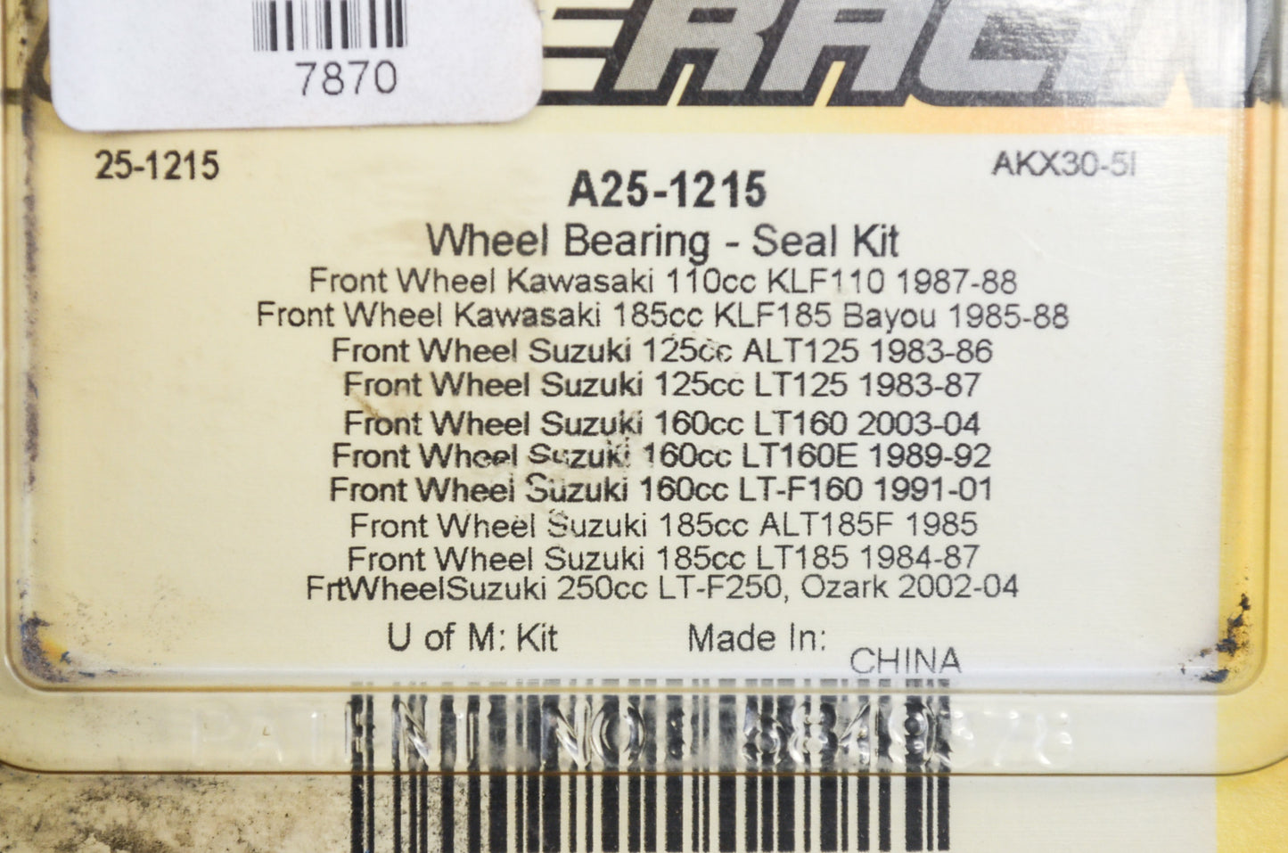 Wheel Bearing Seal Kit NOS
