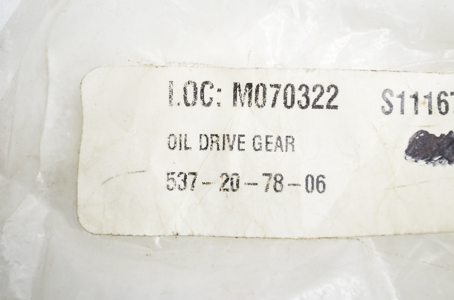 Oil Drive Gear 390 NOS