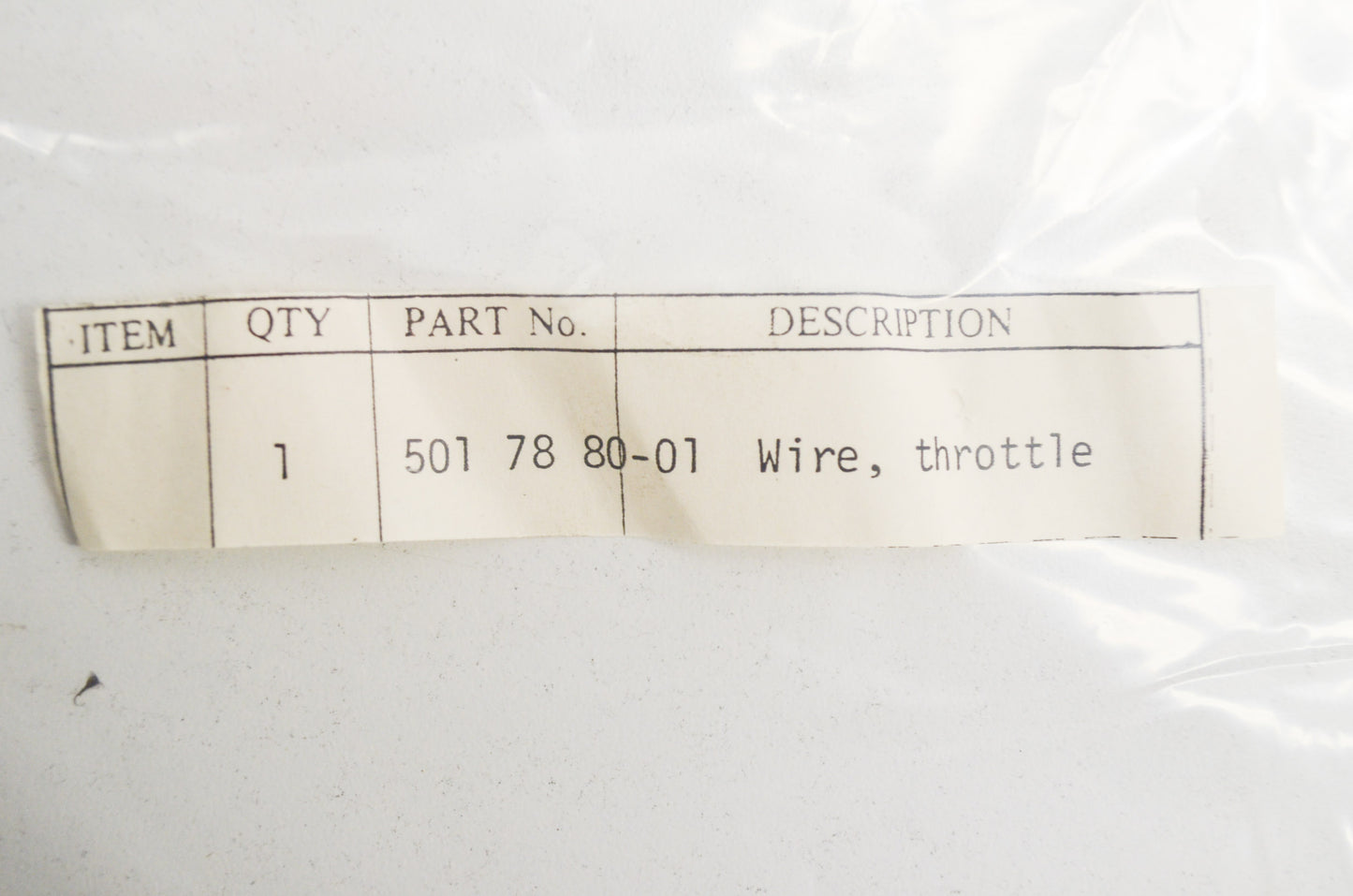 New OEM Husqvarna Throttle Wire 24 R NOS
