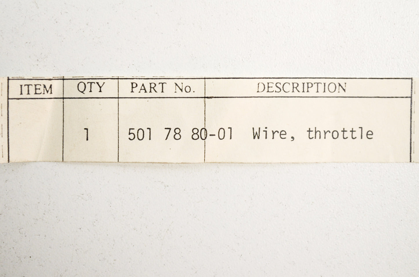 New OEM Husqvarna Throttle Wire 24 R NOS